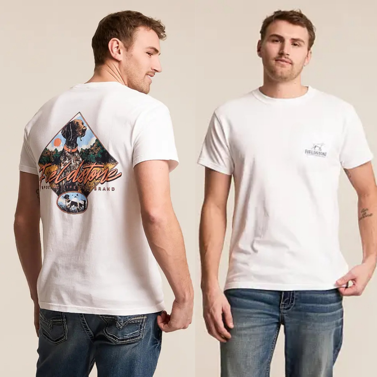 Outdoor Hunting Graphic Tees - Pointer Diamond Rural Style Hunting Fishing