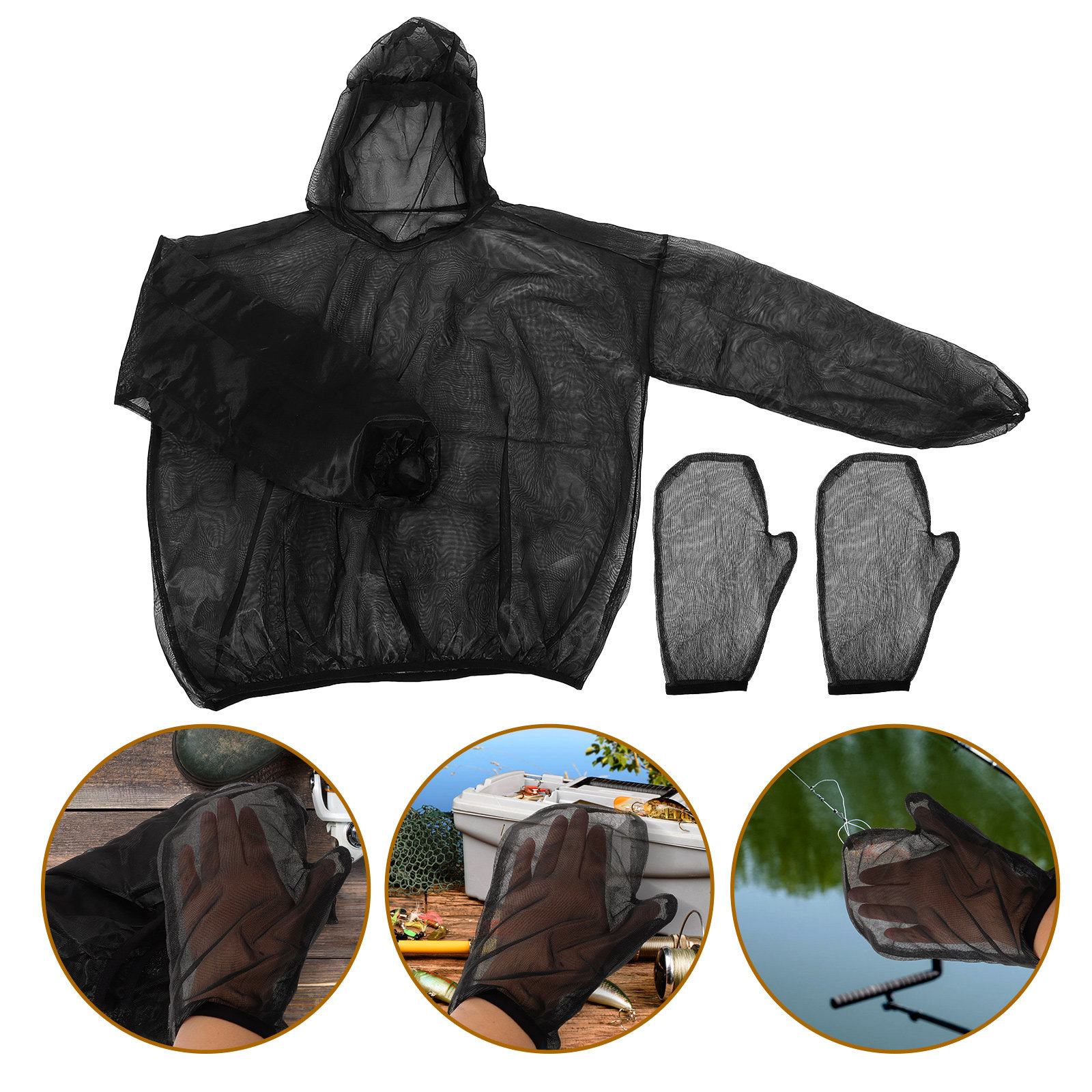 Outdoor Hunting Gloves - 1Set Mosquito Proof Clothing Gloves Set