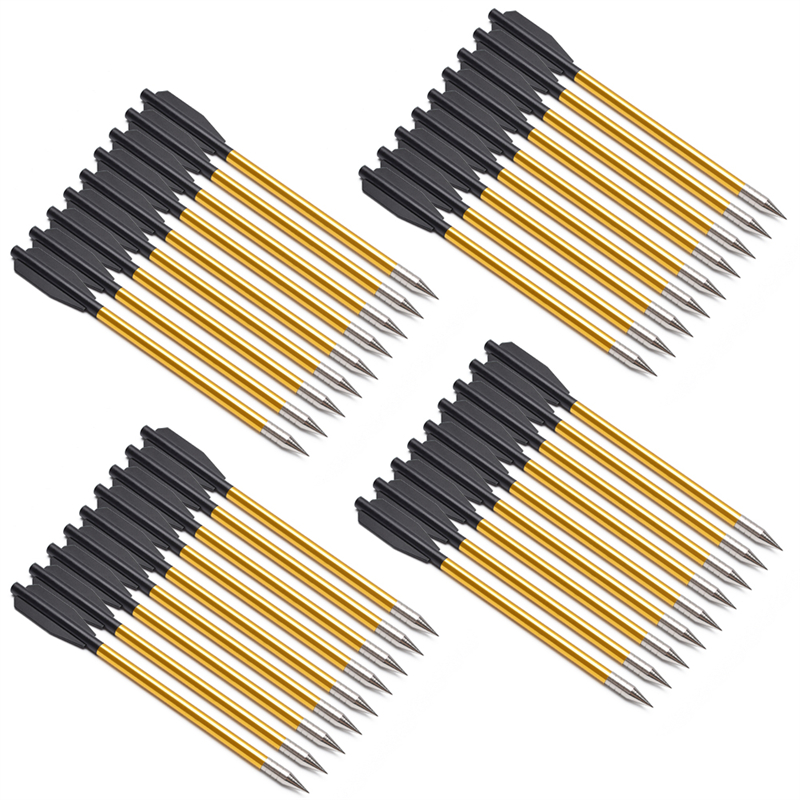 Outdoor Hunting Quotes - 60Pcs 6.3'' Aluminum Shaft Arrows Hunting