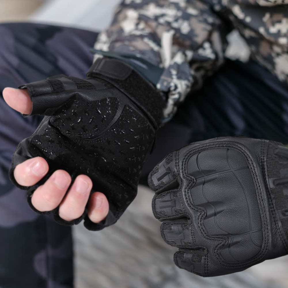 Men Tactical Half Finger Glove - Outdoor Hunting Gloves review and price