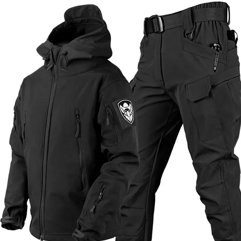 2Pcs Winter Men Camo Suit Wate - Outdoor Hunting Fleece review and price