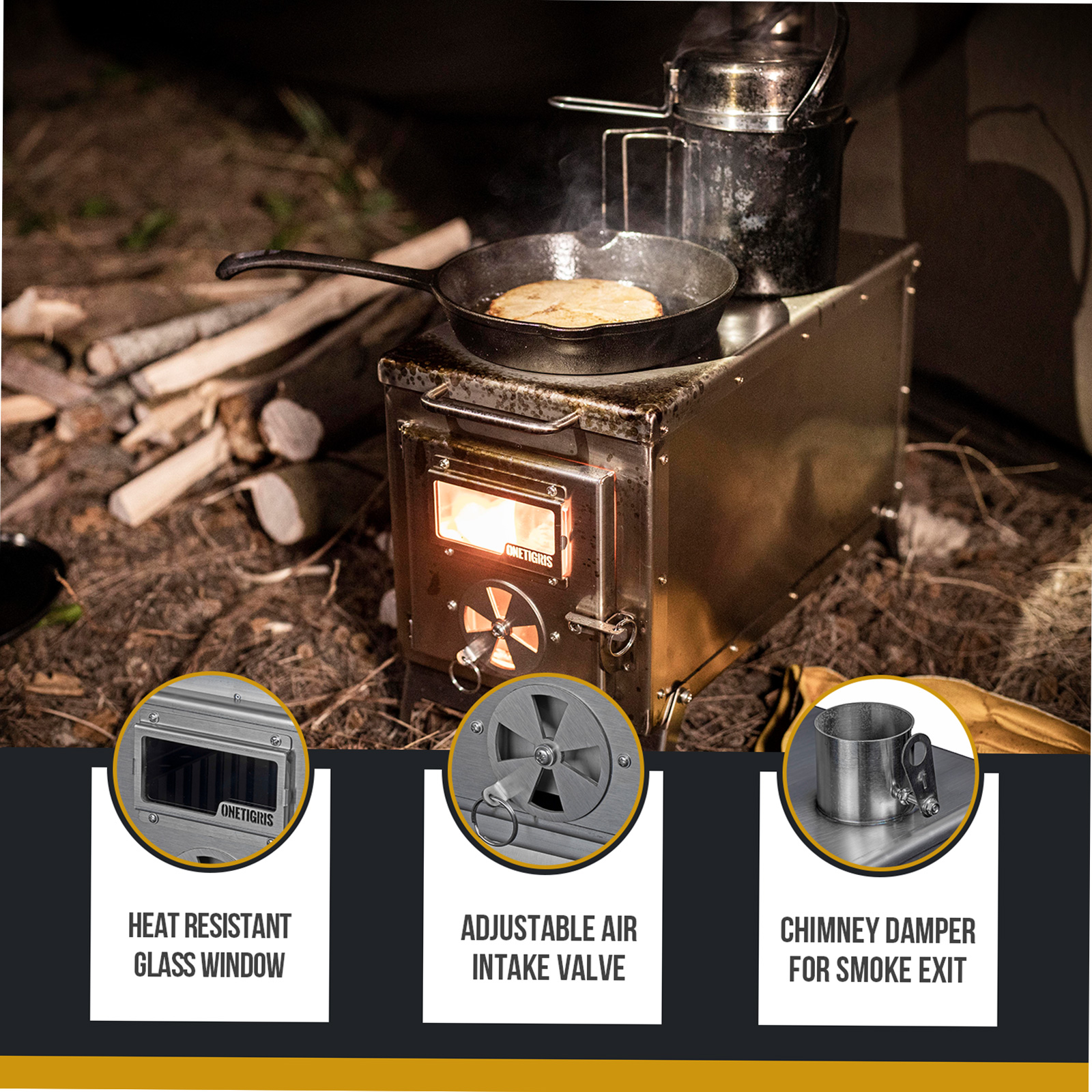 OneTigris Tiger Roar Tent Stov - Outdoor Hunting Heater review and price