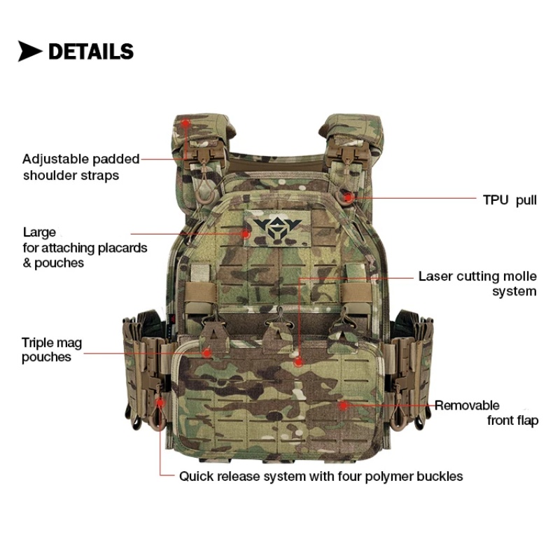 YAKEDA Tactical Vest 6094 Fast - Outdoor Hunting Fleece review and price