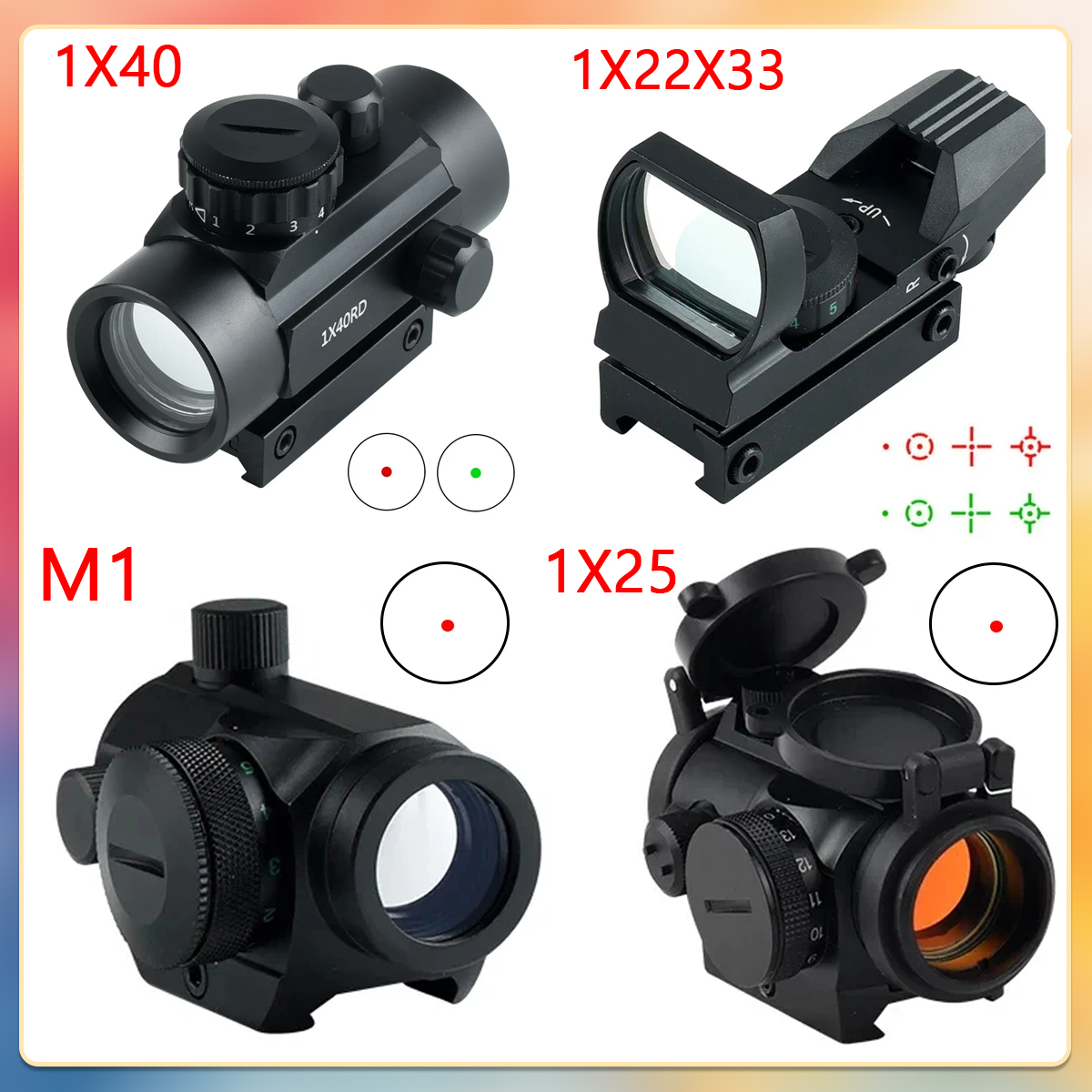 Tactical 1X22X33 Red Dot Sight - Crossbow Scope Sight review and price
