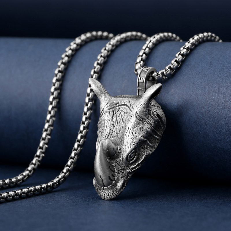 1Pcs Pure Tin Rhino Head Penda - Wildman Hunting & Outdoor Vanderbijlpark review and price