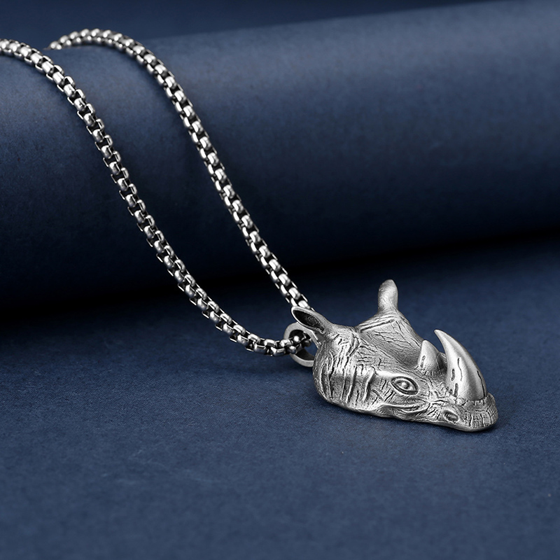 1Pcs Pure Tin Rhino Head Penda - Wildman Hunting & Outdoor Vanderbijlpark review and price