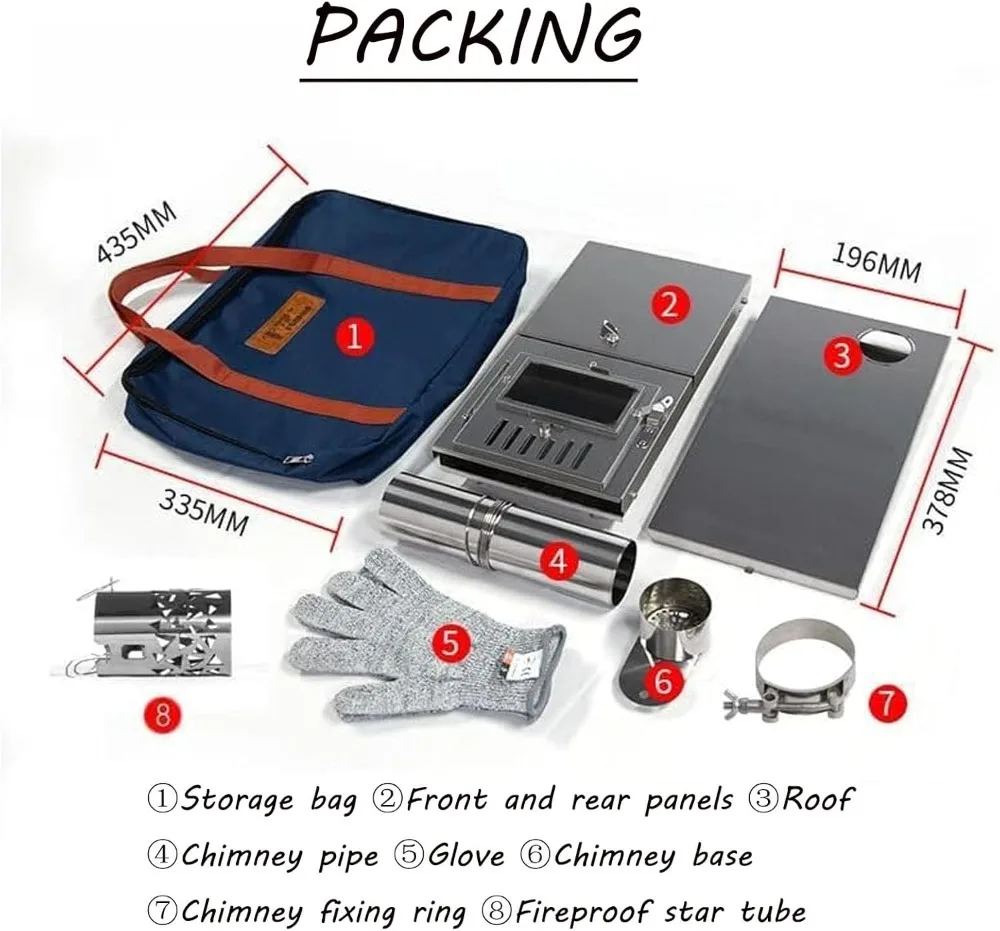 Portable Wood Burning Stove Te - Outdoor Hunting Heater review and price