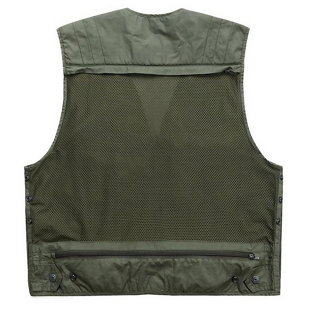 Men Fishing Vest 10 Pockets Br - Hunting Outdoor Apparel review and price