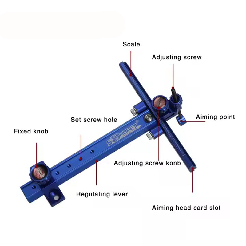 Aluminum Alloy T-sight recurve - Crossbow Scope Sight review and price
