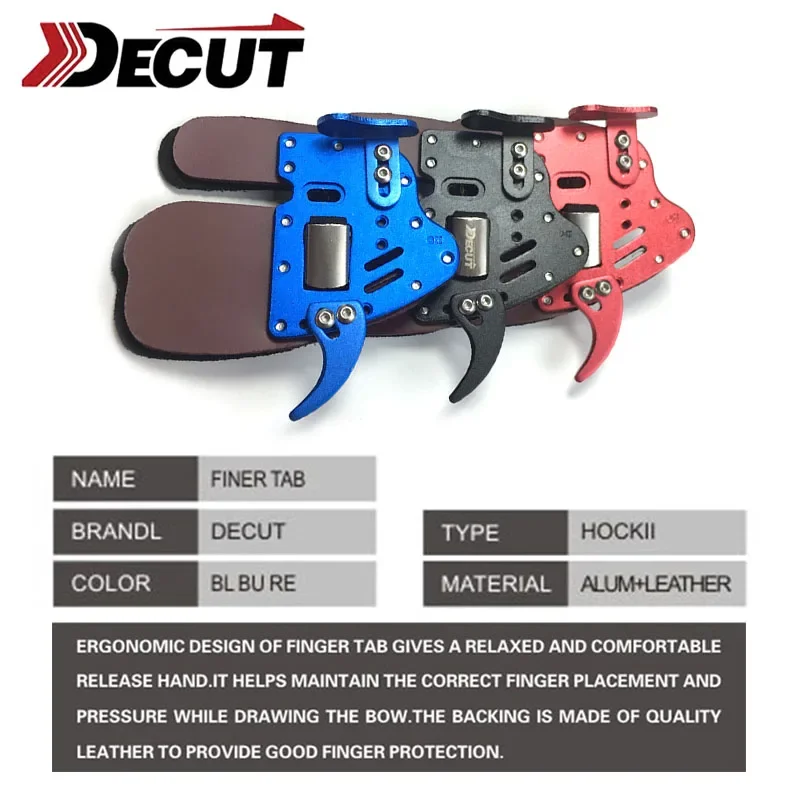 DECUT Archery Finger Tab Guard - Outdoor Hunting Gloves review and price